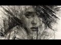 Creating beauty out of chaos charcoal drawing tutorial and demonstration