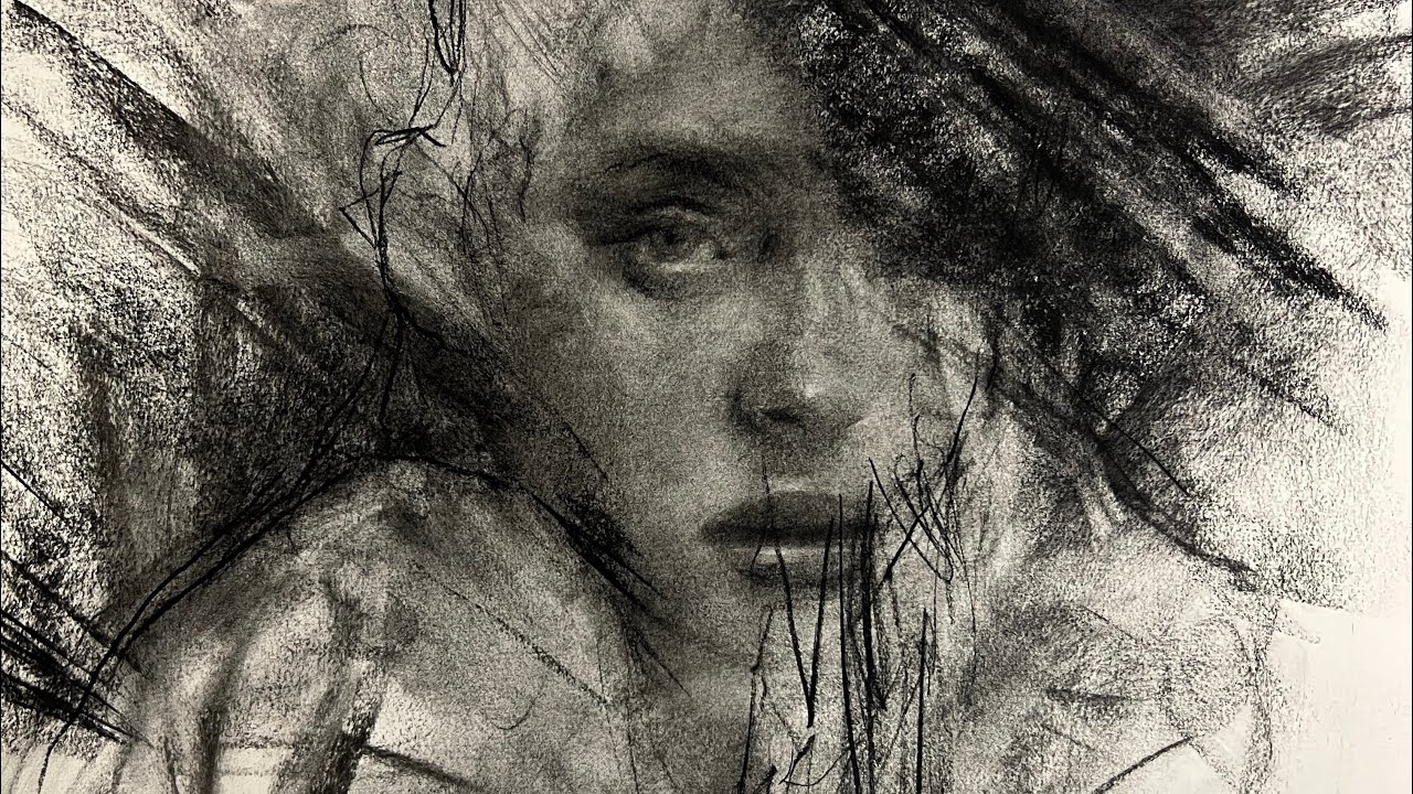 CREATING BEAUTY OUT OF CHAOS (charcoal drawing tutorial and