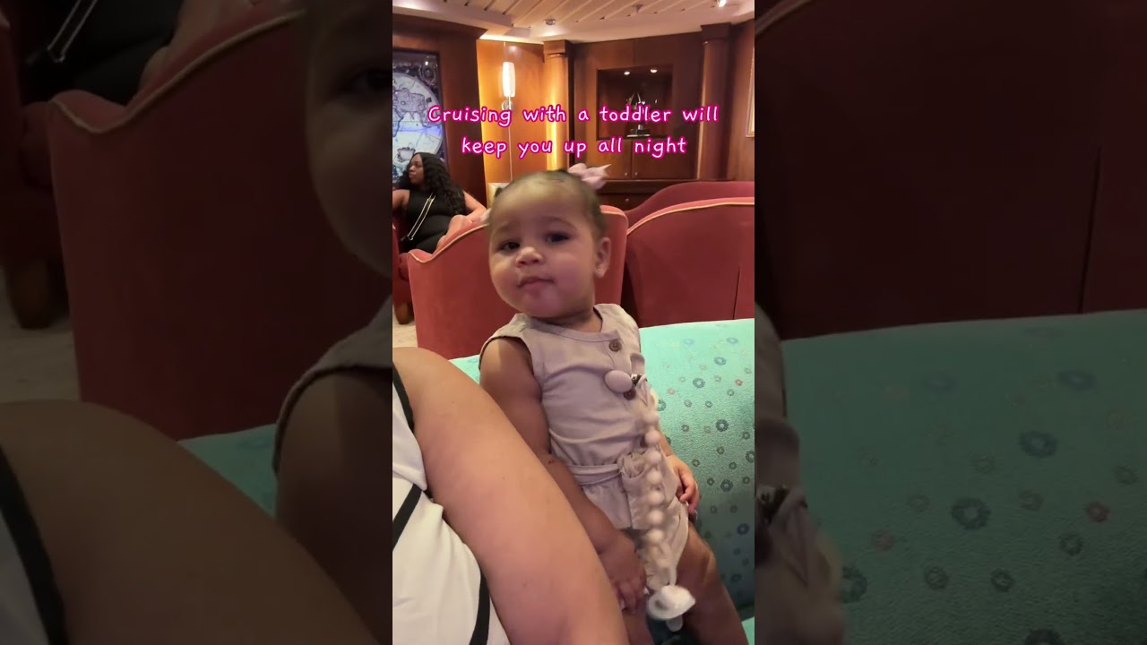 Cruising with a toddler will keep you up all night … party in the Centrum #royalcaribbean #cruising