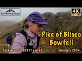 Pike of blisco  bowfell  lake district  4k  february 2024