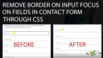 How to Remove Border on Focus input textbox textarea through css in website