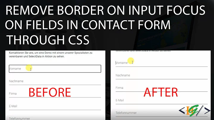 How to Remove Border on Focus input textbox textarea through css