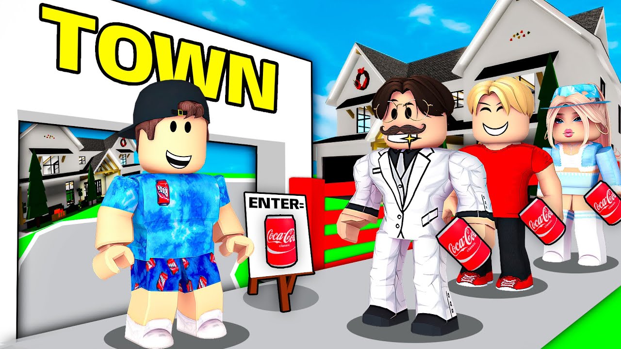 I BUILT My Own TOWN in BROOKHAVEN!! (FULL MOVIE)