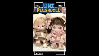 Immersive Doll Unboxing:  Uni Plush Doll 20cm Cotton Dolls in their Winter Outfit