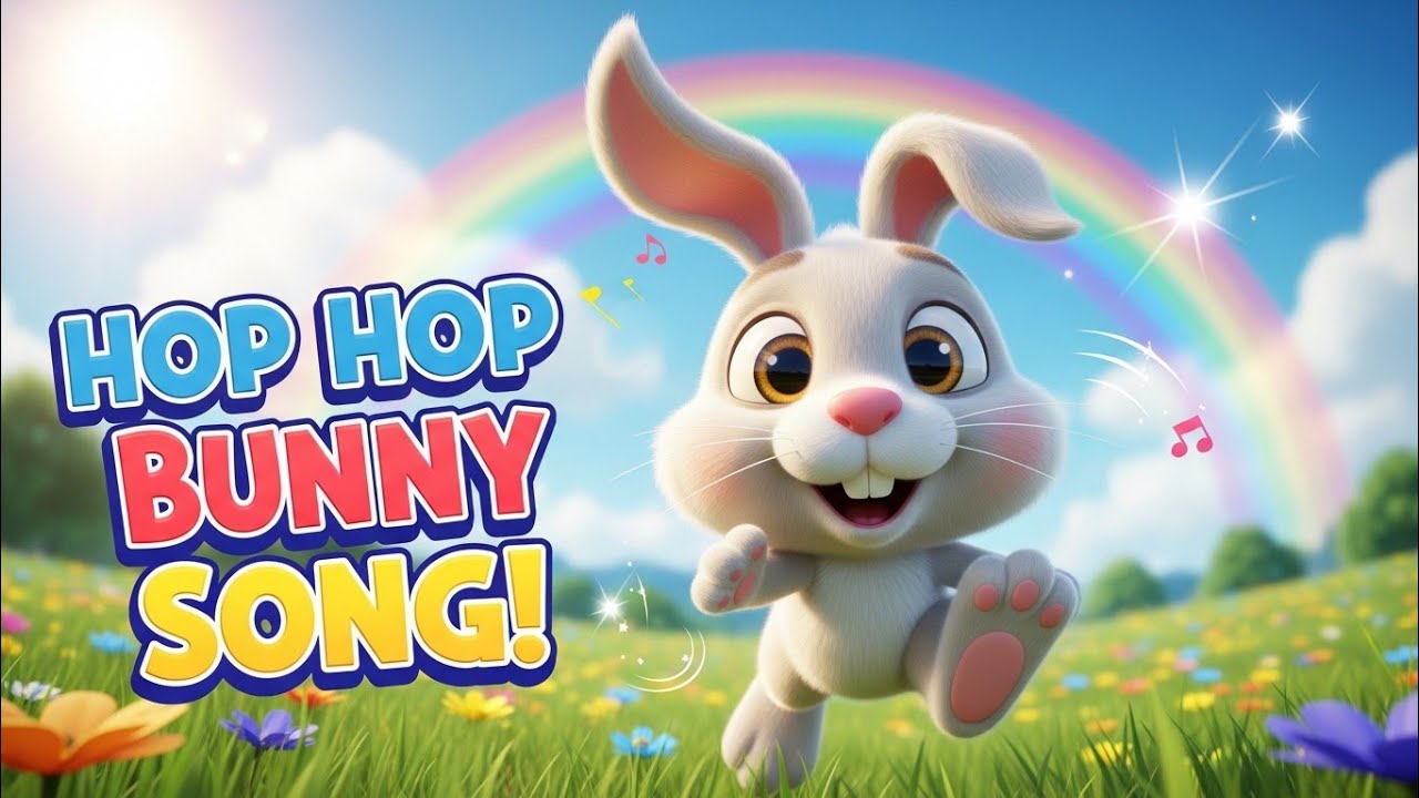 Hop Hop Bunny Song 🐰 | Fun Kids Nursery Rhyme | Sing Along! 🎵 - YouTube