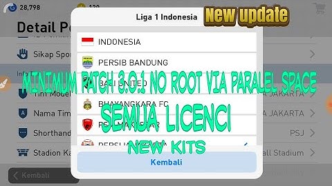 #pes2019 #minimumpatch[UPDATE] MINIMUM PATCH FOR PES 2019 Mobile V3.1.0