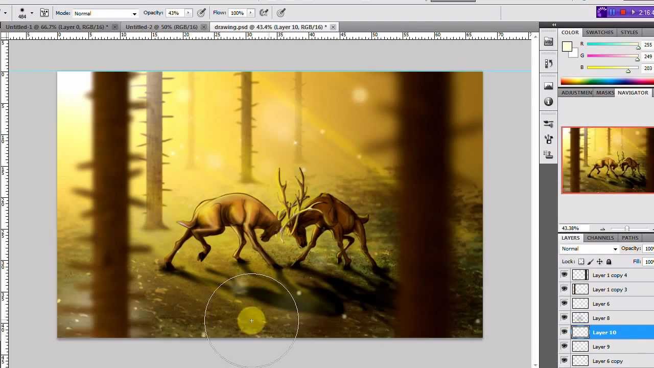 video to gif Adobe Photoshop - Speed painting 3 ( Some fight ) - blink4art