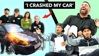 You Wouldn't Believe Who Is Lying  Who Crashed This Car?