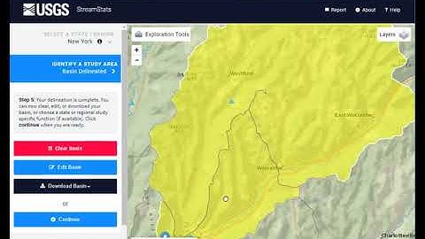 How do I delineate a watershed with StreamStats 2018?