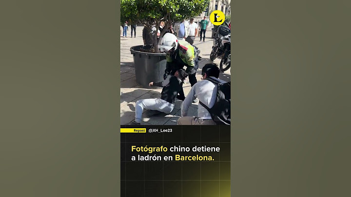 Fotógrafo chino detiene a ladrón en Barcelona