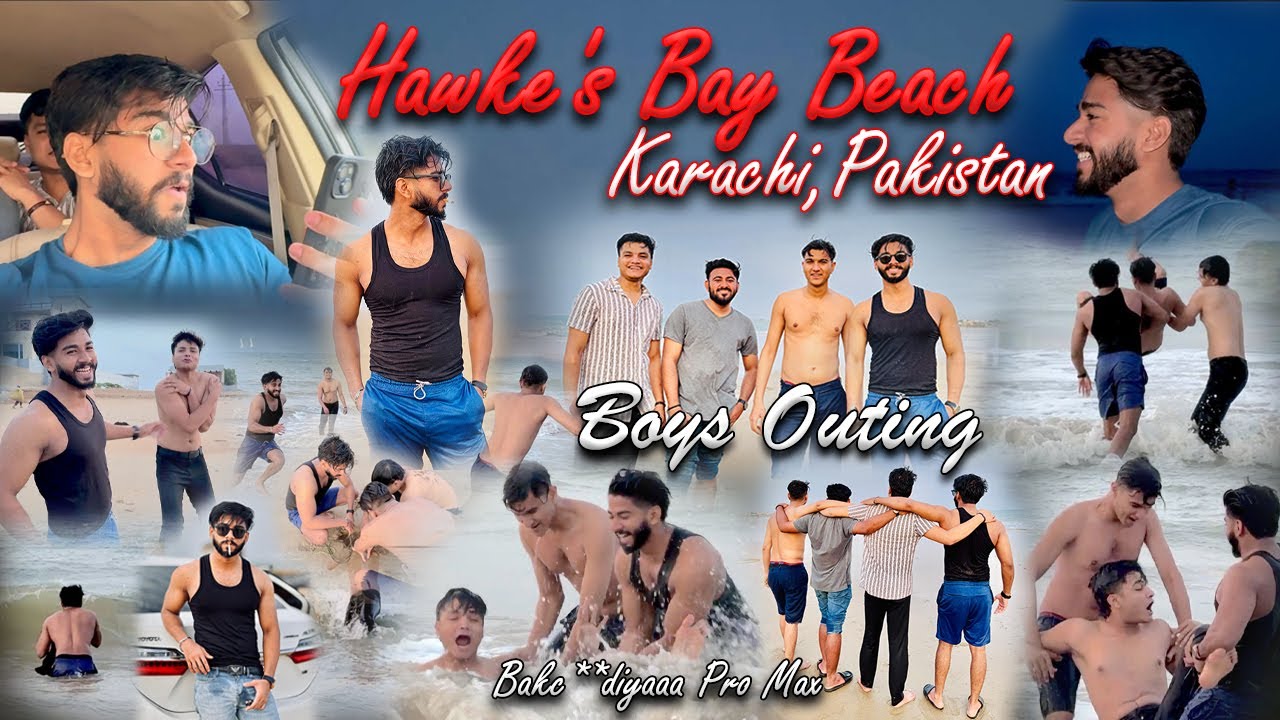 Пляж Хокс-Бей, Карачи, Пакистан. ❤️ Мальчишник на прогулке.😂