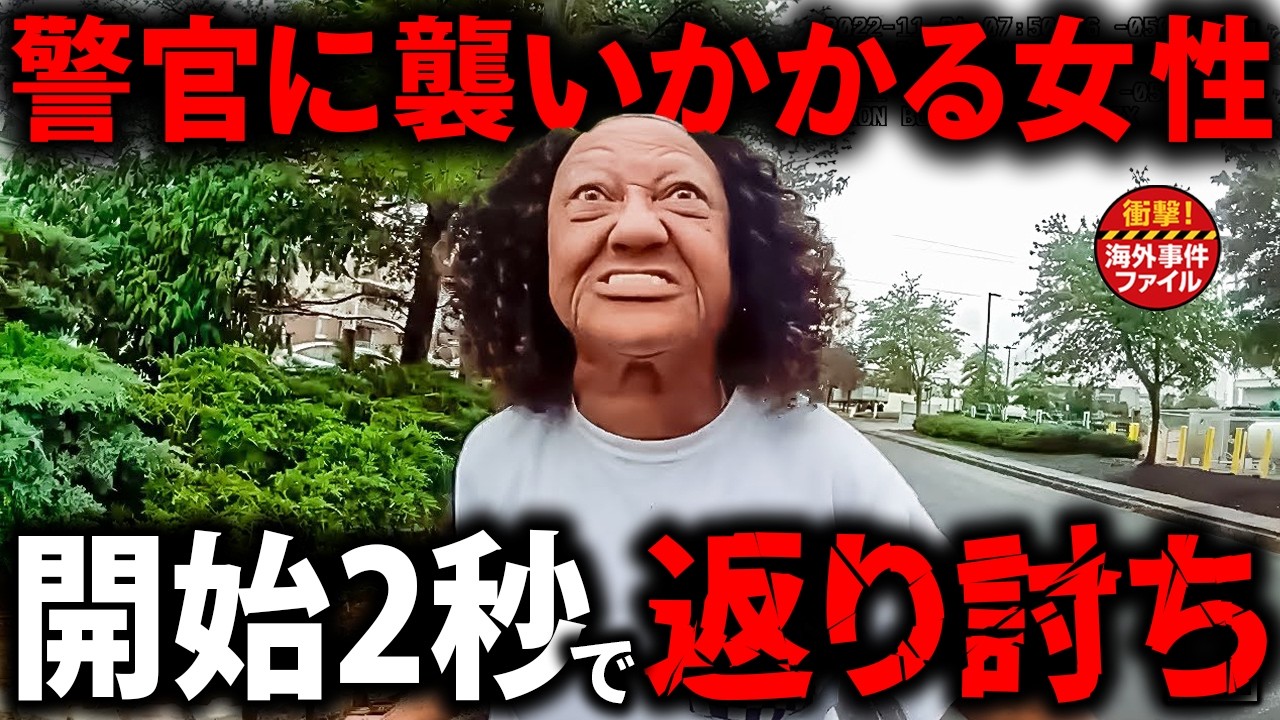 警察を襲った女性の末路【衝撃！海外事件ファイル】
