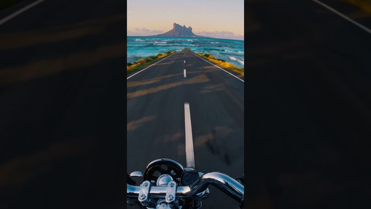 Riding through paradise, chasing the horizon, where the road ends and dreams begin. 🌅