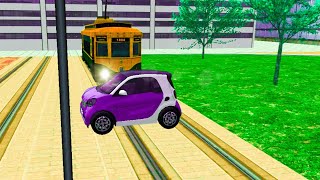 Smart Electric Car Driving - City Roof Stunt Parking - Android Game| car games| #short #youtubeshort screenshot 3