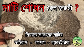 মাটি শোধন কেন এত জরুরী / মাটির ফাঙ্গাস ভাইরাস ব্যাকটেরিয়া  কিভাবে তাড়াবেন / How to sterilize Soil