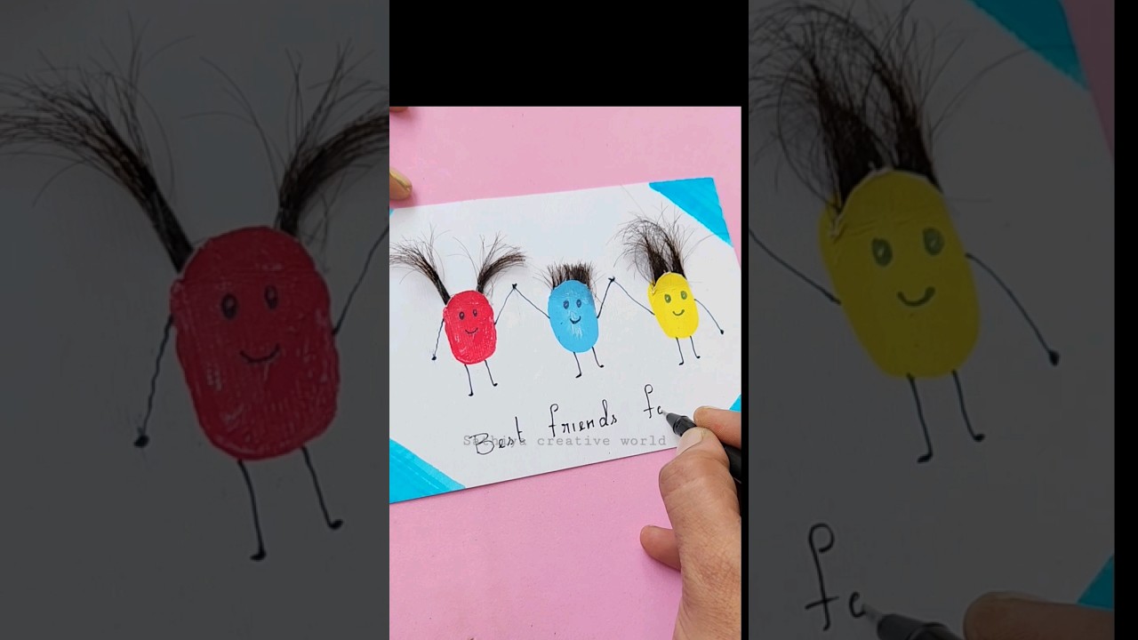 BFF | create their memories with fingerprint & hair | #youtubeshorts