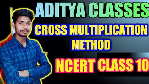 #Cbse#Board2021#Icse Class10  Linear Equation In Two Variables(Cross multiplication method)| English