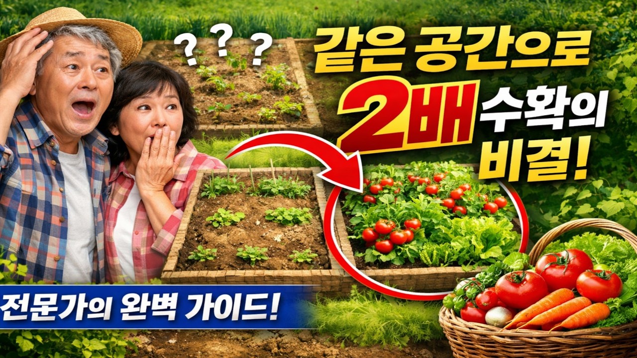 올해의 텃밭 농사 계획: 같은 공간으로 2배 더 많은 수확을 얻는 완전한 비법 (상세 가이드)