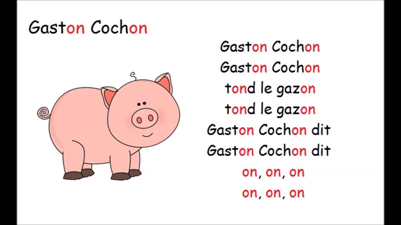 Phonétique animée - Gaston Cochon