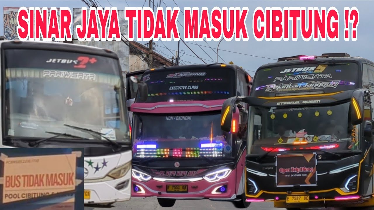 Istimewa‼️Bus Sinar Jaya Tidak Masuk Pool Cibitung⁉️ Penumpang Arah Jakarta Mulai Ramai Lagi‼️