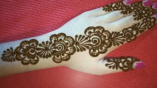Mehndi Designs For Backside Simple Mehndi Designs For Left Hand Simple Mehndi Design For Beginners Youtube