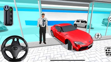 Brand New Red Toyota Supra For Parking - 3d Driving Class android || Car Game #gameplay #cargame