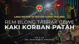 Brake Failure Hits Girl | Headcam POV Ambulance Responder Malang