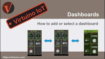 Virtuino IoT How to add/select dashboard