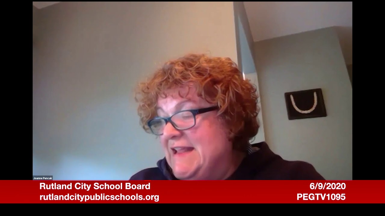 Rutland City School Board June 9 2020 - YouTube