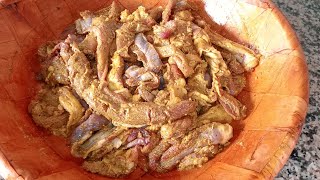طريقة تحضير القديد او الكديد المغربي اللحم المجفف مع شرح تخزين القديد في المجمد.