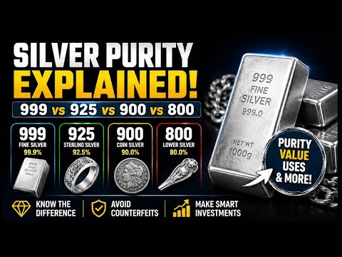 Silver Purity Explained: 999 vs 925 vs 900 vs 800 | Complete Guide