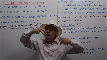 É pratica comum Temperarmos a salada com sal Pimenta-do-reino vinagre e azeite porém depois de algum tempo observamos que as folhas vão murchando .isso se explica porque *?