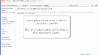 Introduction To Wiki Libraries in SharePoint 2010