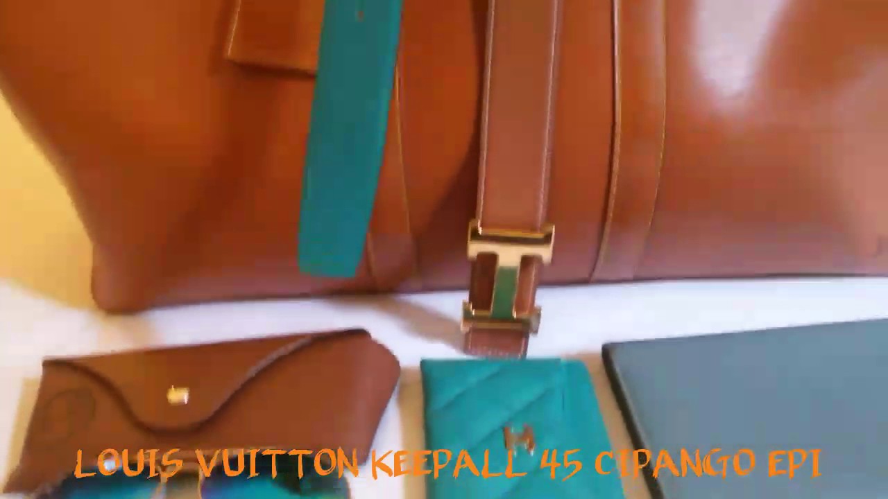 LOUIS VUITTON KEEPALL 45 CIPANGO EPI LEATHER (VINTAGE) - YouTube