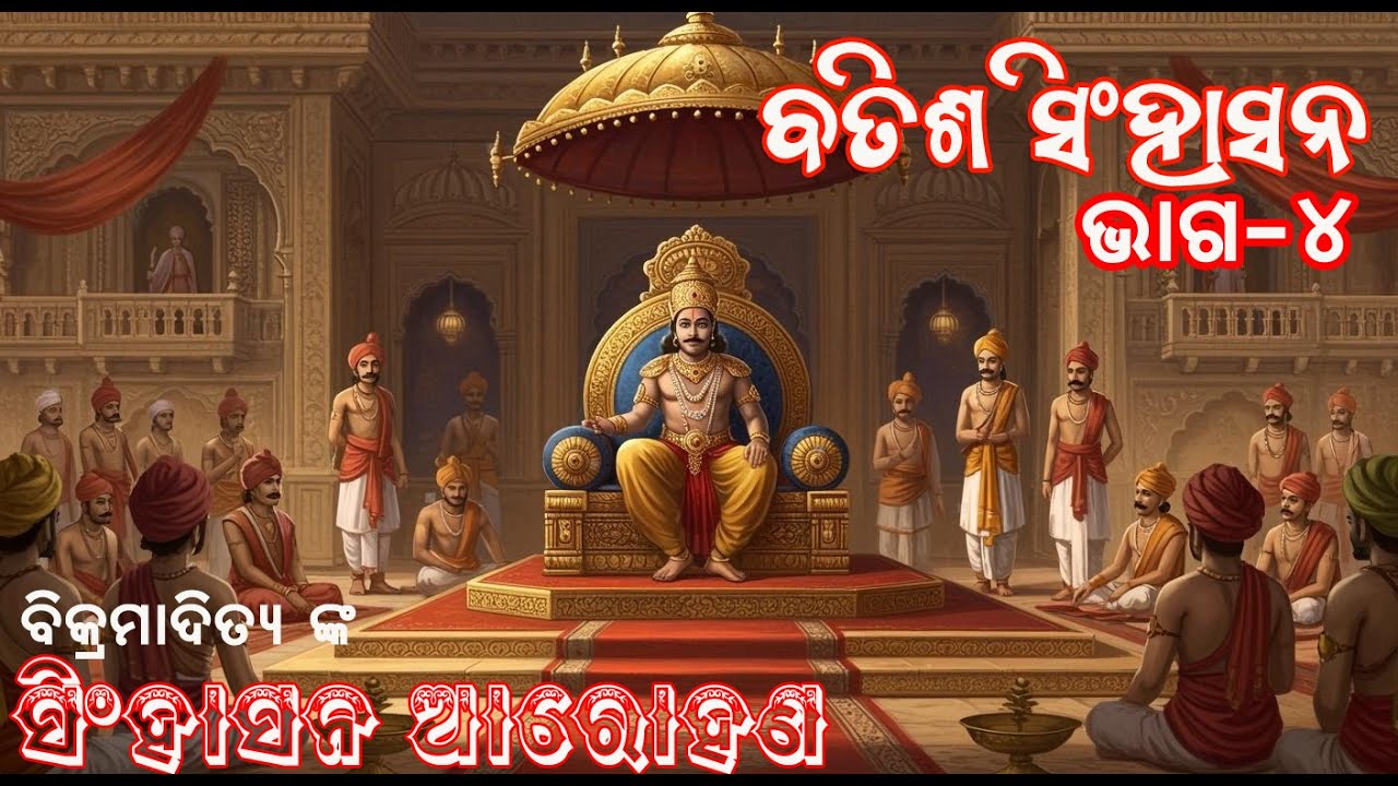 ରାଜା  ବିକ୍ରମାଦିତ୍ୟ ସିଂହାସନ ଆରୋହଣ || ବତିଶ ସିଂହାସନ|| BIKRMADITYA NKA SINHASAN AROHAN || 32 SINHASAN
