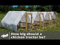 How big of a chicken tractor do you need?