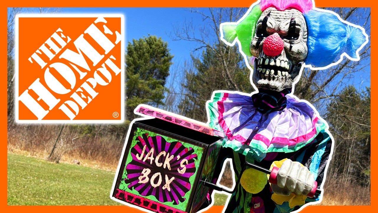 Home Depot Halloween 2026 Neon Nightmare Clown Unboxing Did NOT Go As Planned...