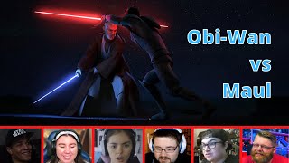 Reactors Reaction To Obi-Wan Kenobi Vs. Darth Maul From Star Wars Rebels 3X20 Twin Suns