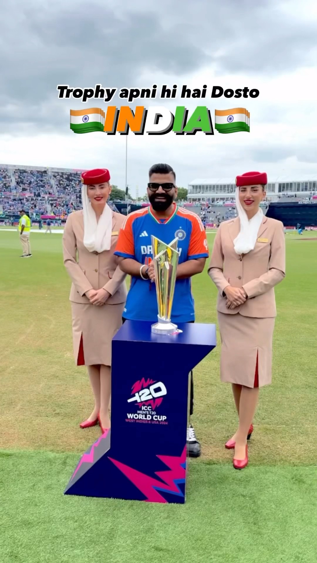 Indiaaaaaaaaaa....India...??????#TGFamily #INDvPAK #t20worldcup2024 ? ? ?