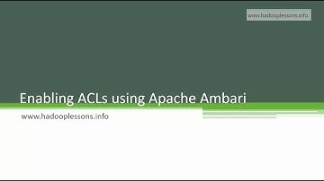 Enabling HDFS ACLs using Apache Amabri