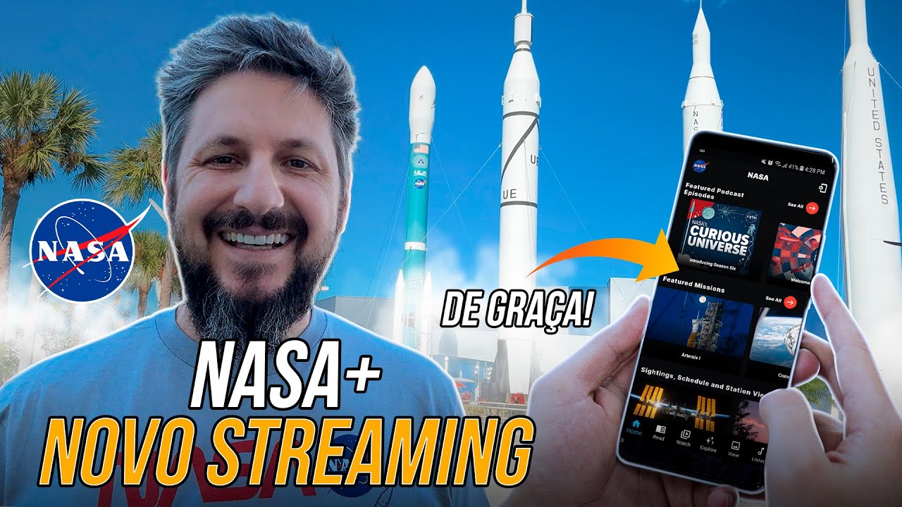 NASA+: Streaming grátis com séries originais, missões ao vivo e muito mais
