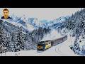 Winter Train Journey | Relaxing Railway ASMR (No Music)❄️