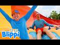 巨大ウォータースライダー🌊☀️ | シンガポールアドベンチャー | ブリッピー 日本語 - 幼児向け教育動画 Blippi