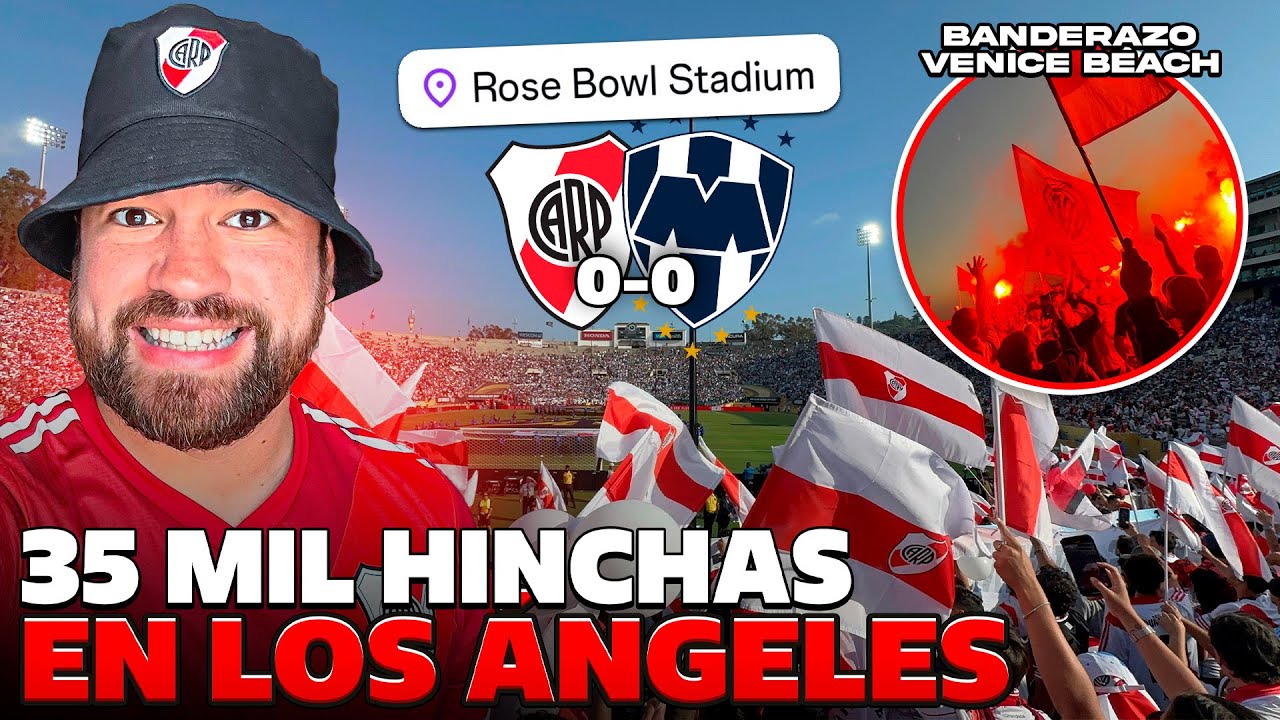 MÁS de 35 MIL hinchas de RIVER en Los Ángeles + banderazo vs. Rayados de Monterrey | VLOG 3