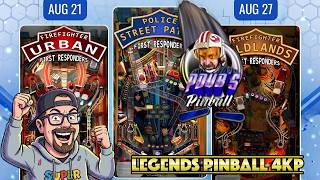 Making Top 50 In 2 Out of 3 AtGames First Responders Pinball Games! Tournament Play!