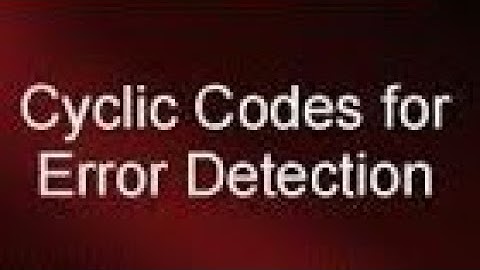 Cyclic Code Analysis