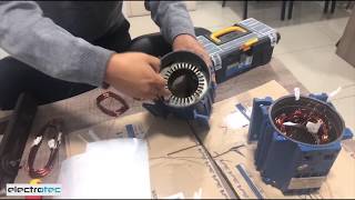 18 Cómo reparar un motor eléctrico || Bobinado de un motor Monofásico
