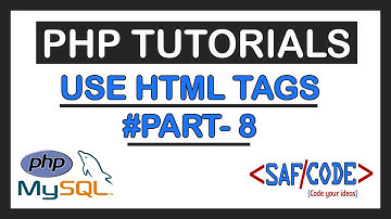 PHP Tutorials   How to use HTML Tags in PHP   Concatenation in Php part 8