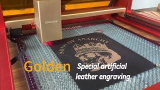 COOLOOK Creat 1  Artificial leather with gold effect engraving