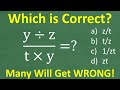 Algebra Simplification Quiz